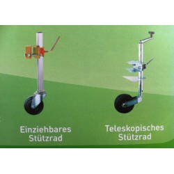 Teleskopisches Stützrad